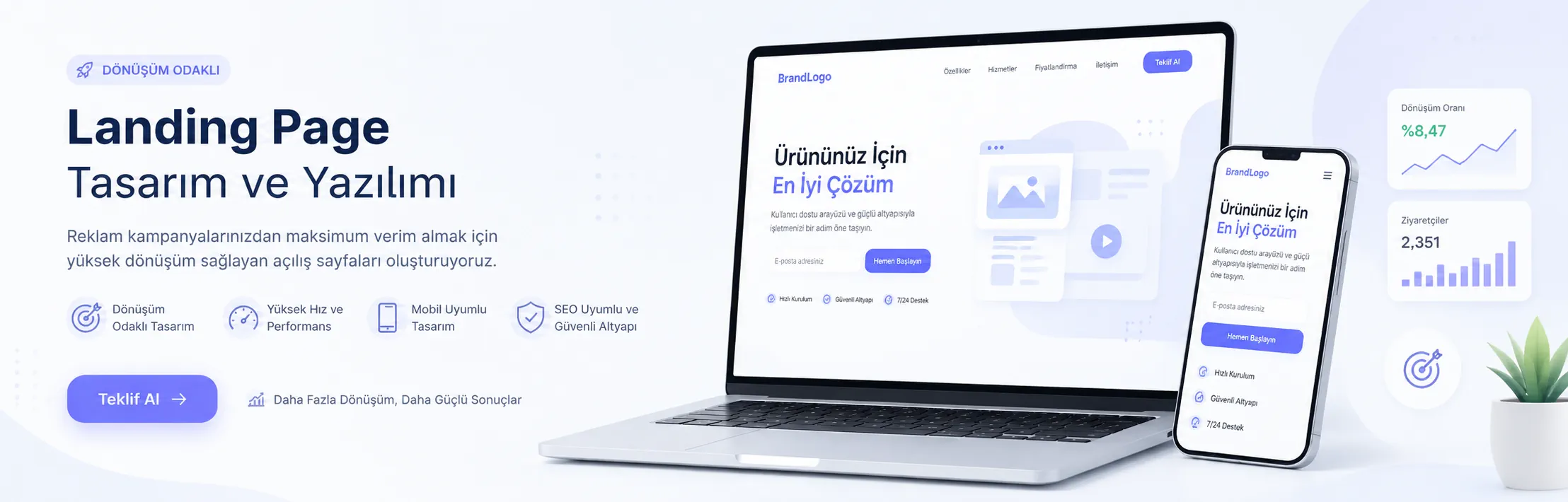Landing Page (Yaprak Web Sitesi) Geliştirme
