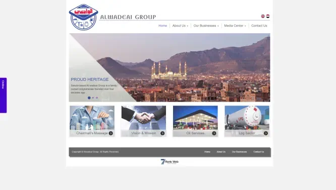 Alwadeai Group - Web Sitesi